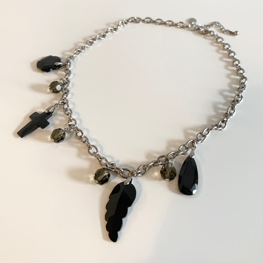 Black Crystal Necklace